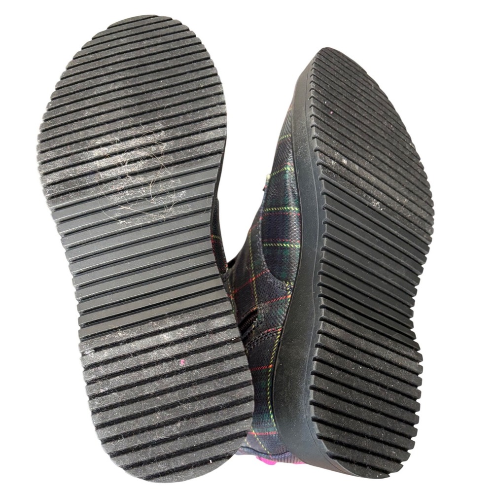 Madden girl Plaid Textured Combat Boots Side Zip Platform Lug Sole Multi Color - Picture 8 of 11